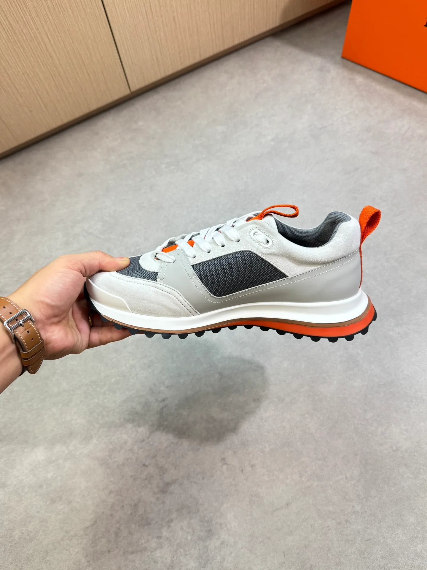 Men's shoes 💰700 [HERMES] Hermès - High-end quality original order·Casual sports shoes - Upper: 🔝Nappa calfskin, suede sheepskin leather, brand high mercerized canvas, tongue. Heel. Brand logo webbing - Inner: brand canvas, foot pad; water-dyed cowhide - Outsole: ultra-light T men's shoes 💰U foam·rubber; two-color molded outsole -Ultra-high quality control·Fine workmanship: highlighted (high-end·nobility·grade) -Size: 39-44 (38, 45, can be customized)·0118